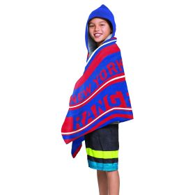 NHL 606 NY Rangers - Juvy Hooded Towel, 22"X51"