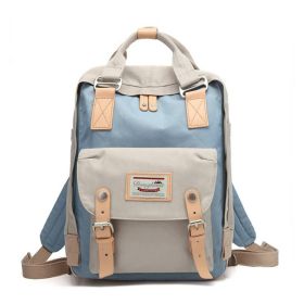 Doughnut Backpack Female College Style (Option: Light Blue Ivory-Bare Bag)