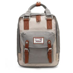 Doughnut Backpack Female College Style (Option: Ivory Gray-Bare Bag)