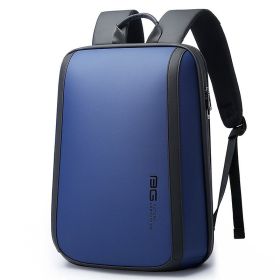 Men's Large-capacity Casual Business Backpack (Color: Blue)