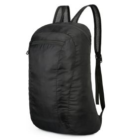 Outdoor Folding Waterproof Travel Bag Large Capacity Backpack (Option: 623 Black)