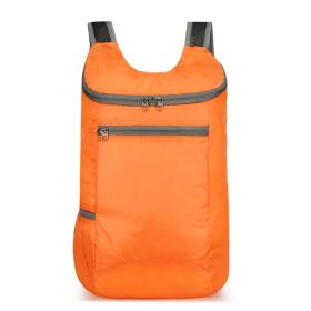 Outdoor Folding Waterproof Travel Bag Large Capacity Backpack (Option: 622 Orange)