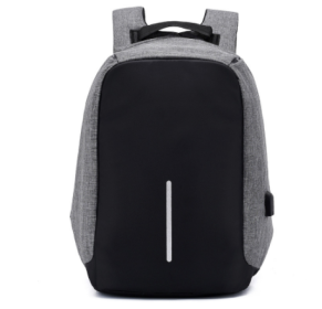 MOQ100 Custom USB Backpack (Color: grey)