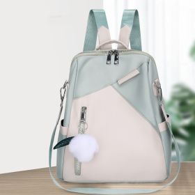 Women's Fashionable Oxford Cloth Backpack (Color: Green)