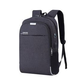 USB Charging Casual Backpack Business Backpack (Color: Black)