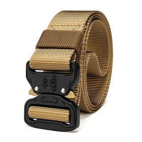 Mens Tactical Belt Riggers Style with Buckle - XG-TB1 (Product Color: Khaki)